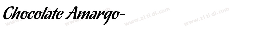 Chocolate Amargo字体转换